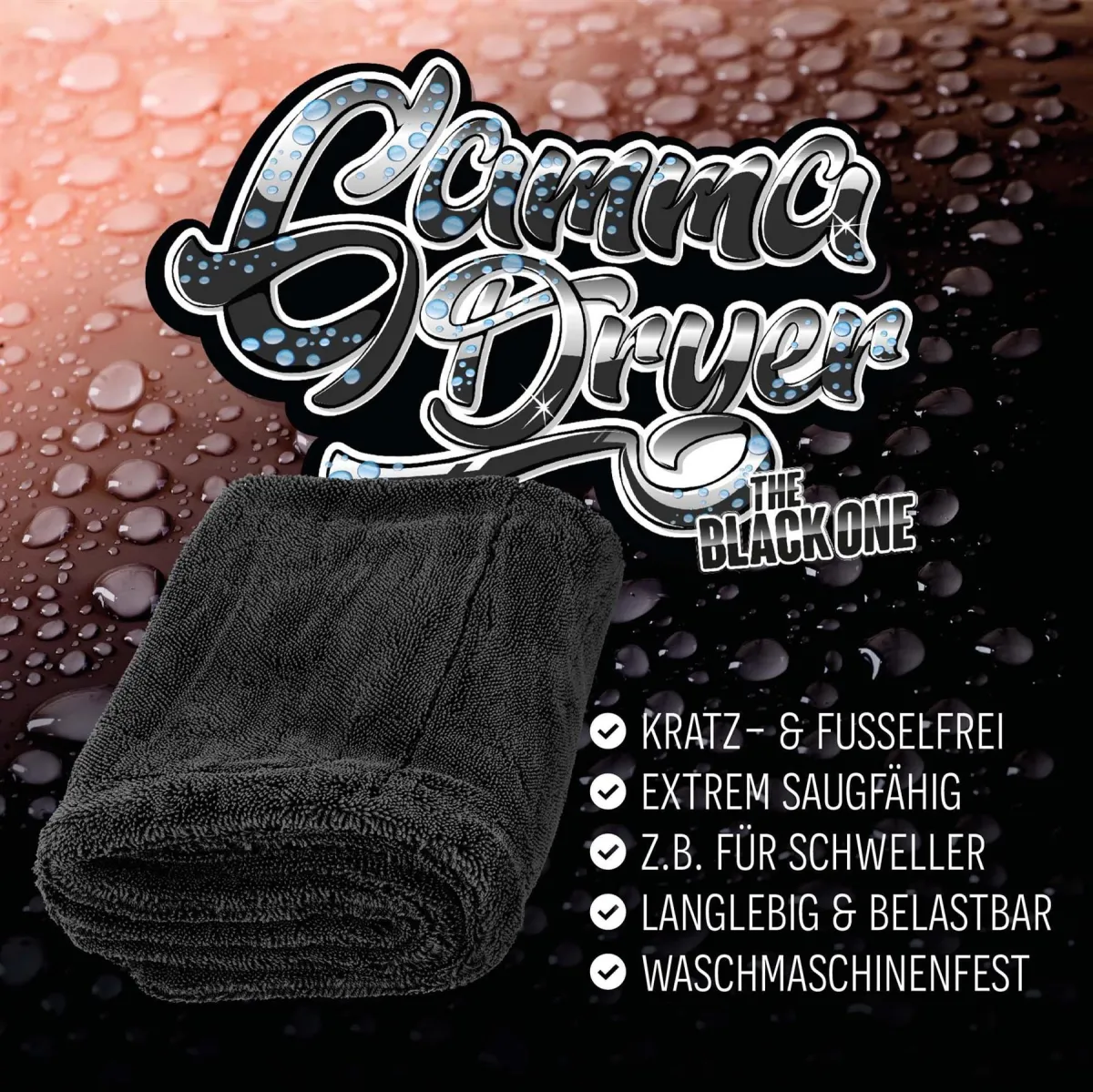 NUKE GUYS - GAMMA DRYER L SCHWARZ - MIKROFASER TROCKENTUCH - 1400 GSM - 50 X 80 NUKE GUYS - GAMMA DRYER L SCHWARZ - MIKROFASER TROCKENTUCH - 1400 GSM - 50 X 80