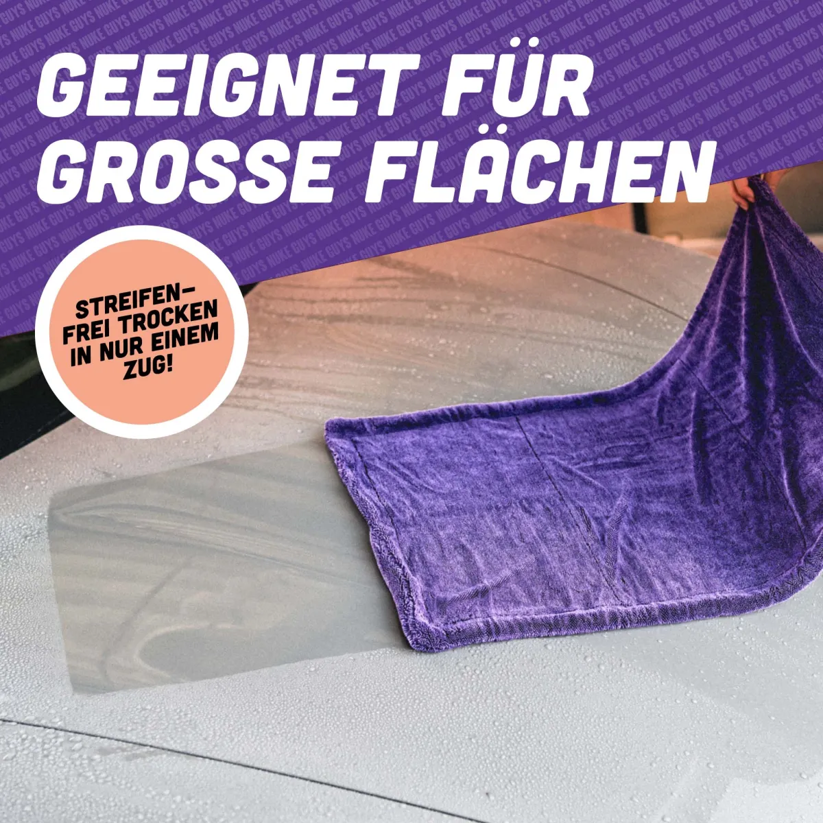 NUKE GUYS - GAMMA DRYER L LILA - MIKROFASER TROCKENTUCH - 1400 GSM - 50 X 80 NUKE GUYS - GAMMA DRYER L LILA - MIKROFASER TROCKENTUCH - 1400 GSM - 50 X 80