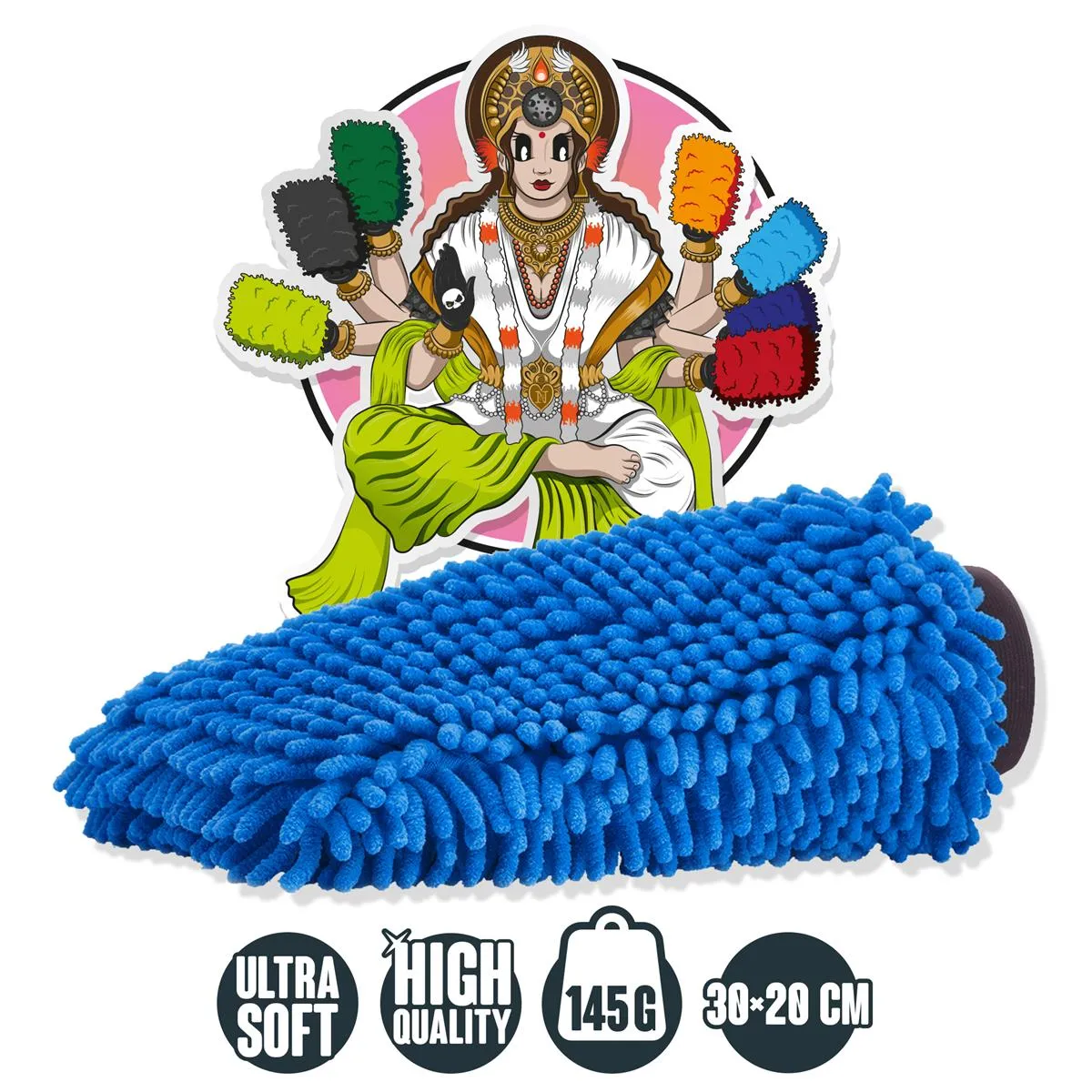NUKE GUYS CHENILLE WASCHHANDSCHUH